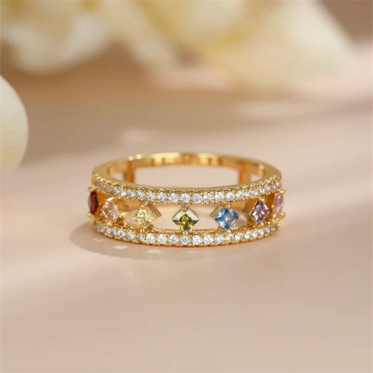 Multi Gemstone Ring